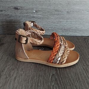 Blowfish Malibu Girls Delite-K Braided Flat Sandal 10